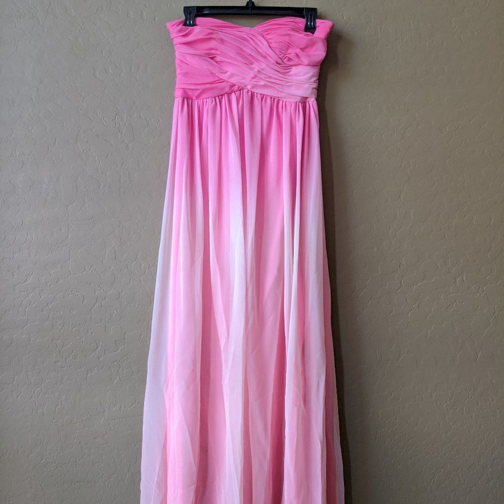 Gorgeous Pink Strapless Dress/Prom Dress